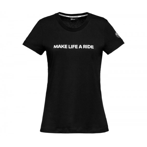BMW Motorrad T-Shirt Make Life A Ride Γυναικείο Μαύρο ΕΝΔΥΣΗ